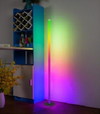 ห้องนอน เครื่องประดับสภาพแวดล้อม ไฟ 1.5m LED สีสันกล่องเล็ก กล่องควบคุมระยะไกล โคมไฟพื้น 10000 ชั่วโมงทํางาน