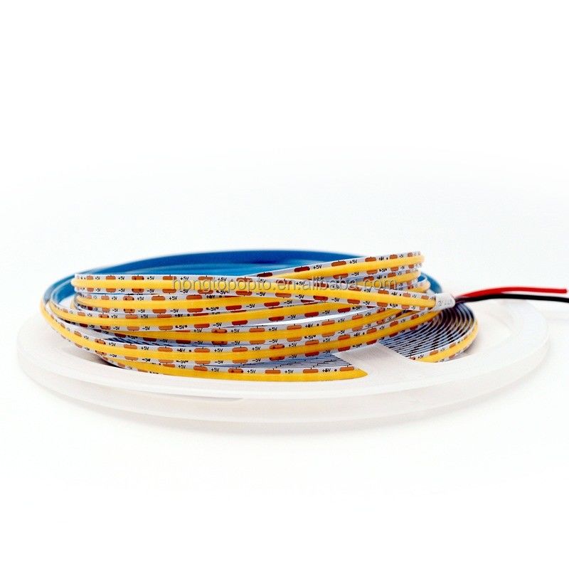 880lm Ra90 โฟกซ์เบิ้ล COB LED Strip Light สําหรับความหนาแน่นสูง 5V 300 LED / m ไฟหลังครัว