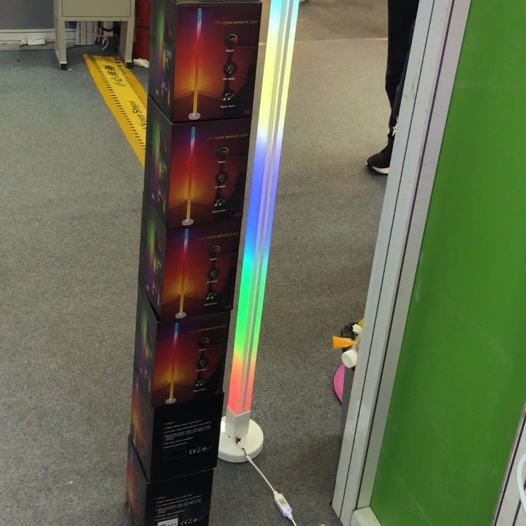 RGB Led Corner Floor Lamp Home.hotel.lighting งานตกแต่งห้องรับแขกที่ทันสมัย