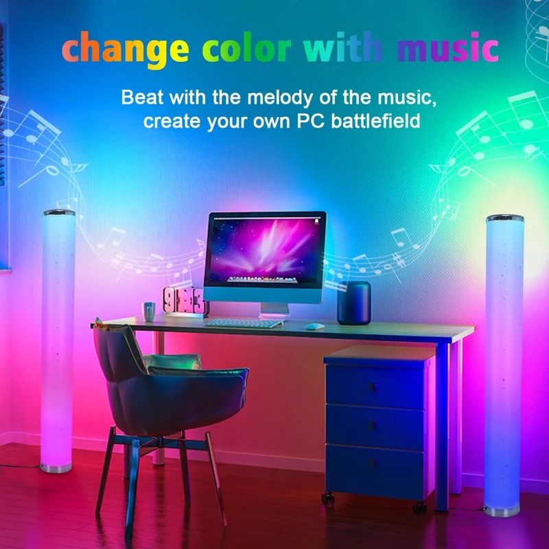 แอพ WiFi Atmosphere ที่กําหนดเองและไฟ LED ที่ระยะไกลสําหรับห้องนอนในบ้านฉลาด