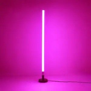 RGB Gaming Lights ห้องนั่งเล่น Ambient Mood Light Rgb Decor ไฟกลางคืน LED Standing Corner Floor Lamp สําหรับการจัดส่ง