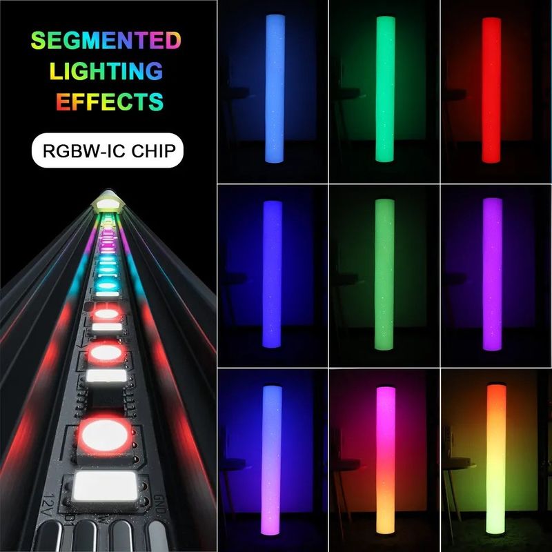 RGB Gaming Lights ห้องนั่งเล่น Ambient Mood Light Rgb Decor ไฟกลางคืน LED Standing Corner Floor Lamp สําหรับการจัดส่ง