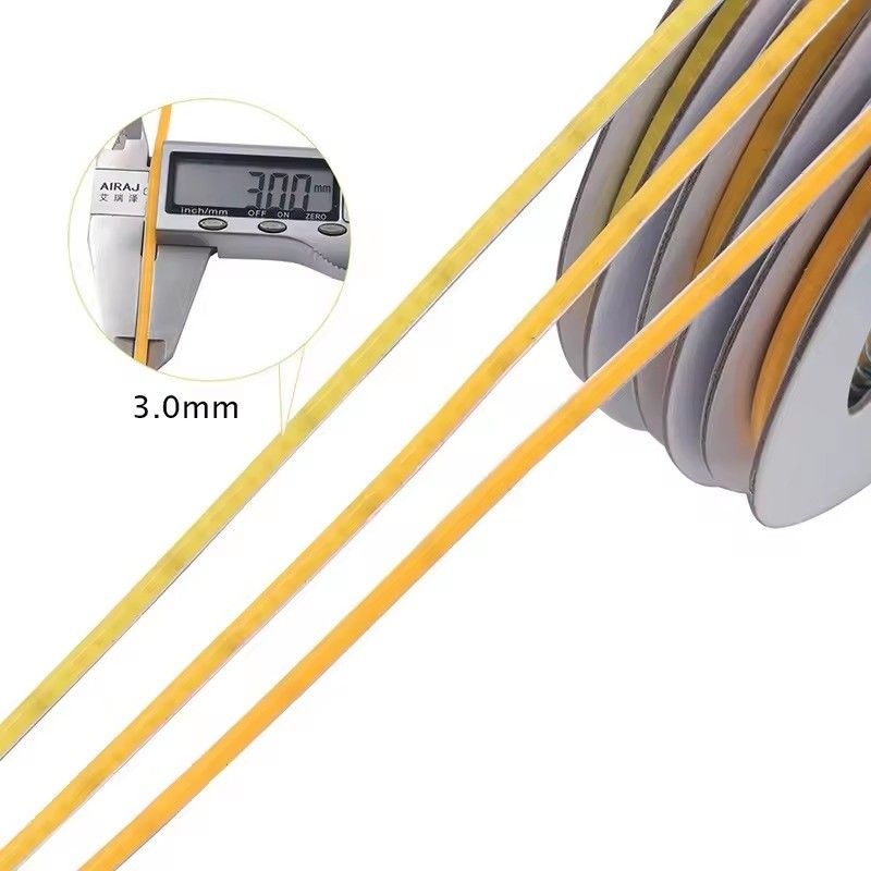 3mm กันน้ํา 2700k 6000k 12V 220v 5V Ultra Thin ความกว้าง 400leds COB LED Strip Light กับ 3