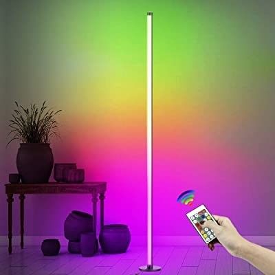 แสงพื้น LED RGB แสงพื้นที่ยืนที่ทันสมัย พร้อมรีโมทคอนโทรลและรองรับดีมเมอร์