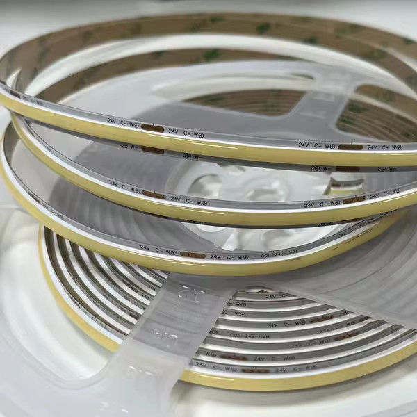 ไม่มีความดันลด COB สาย LED DC24V CRI90 312LEDs / m 10 เมตร เวลาทํางาน 30000 ชั่วโมง
