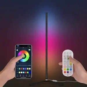 แสงพื้น LED RGB แสงพื้นที่ยืนที่ทันสมัย พร้อมรีโมทคอนโทรลและรองรับดีมเมอร์
