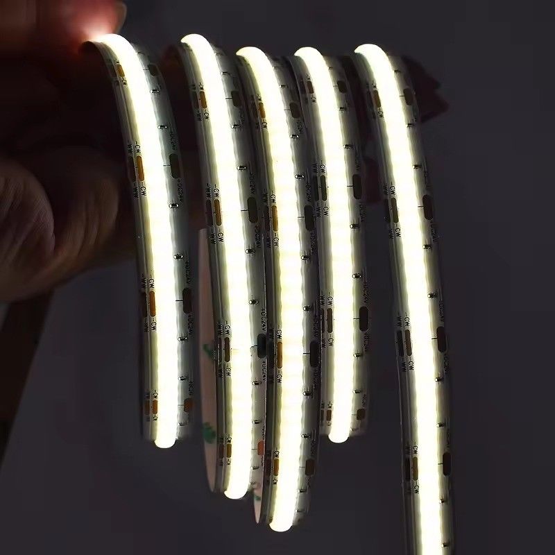 IP20 100lm 10W 24V FCOB สามารถปรับสีขาว RA90 560LEDS COB LED Strip PCB ขนาดหนากว่า