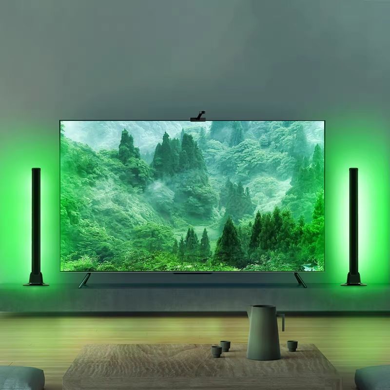 18LEDS เปลี่ยนสี RGB RGBIC โคมไฟพื้นสําหรับตกแต่งห้องนอนในขนาด 30cm และ 50cm
