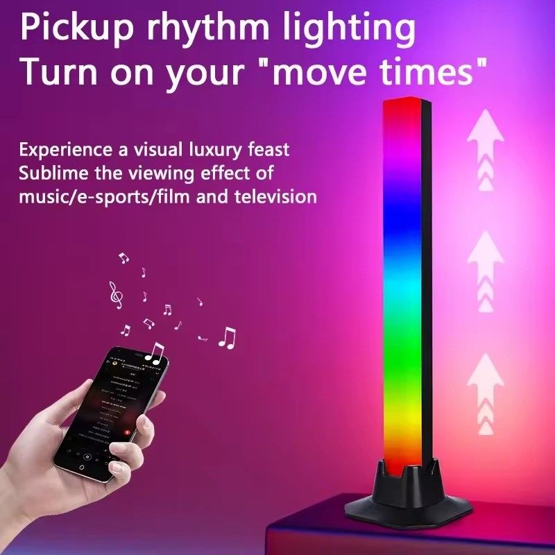 18LEDS เปลี่ยนสี RGB RGBIC โคมไฟพื้นสําหรับตกแต่งห้องนอนในขนาด 30cm และ 50cm