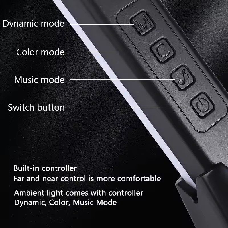 18LEDS เปลี่ยนสี RGB RGBIC โคมไฟพื้นสําหรับตกแต่งห้องนอนในขนาด 30cm และ 50cm