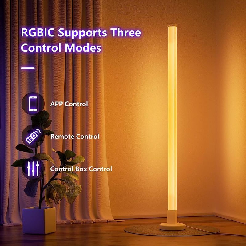 RGB สีสัน Remote Control แสง LED floor Lamp ตัวอย่างฟรีสําหรับแสงสว่างห้องนอน