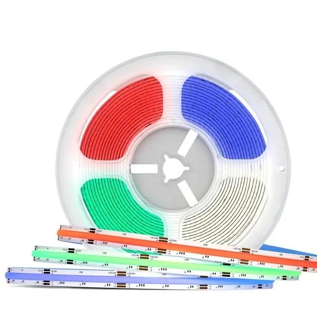 90 Ra CRI COB RGB LED Strip Light กันน้ํา 12V 24V สําหรับบริการแก้ไขแสง