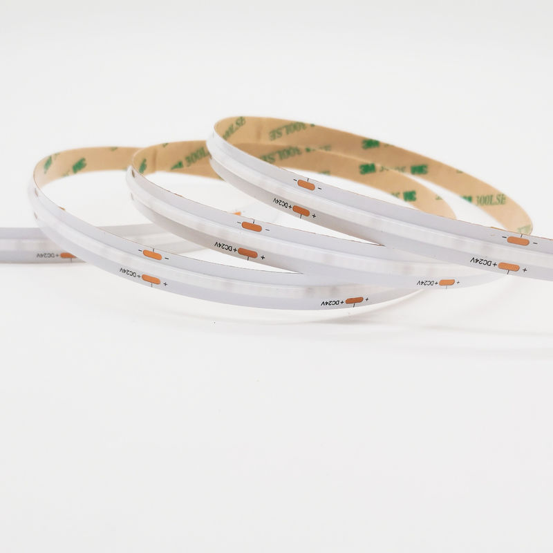 12v 24v 576LEDs RGB อุณหภูมิสี Cob Led Strip Light ปรับความสว่างด้วยและ CRI Ra 90