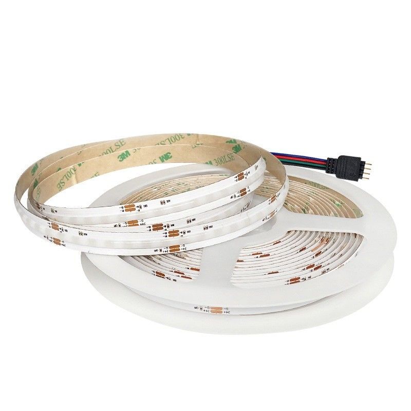 50000 ชั่วโมง เวลาทํางาน COB LED Strip Light DC 12V 24V ปรับแต่งแบบ RGB RGBW RGBCCT Strip