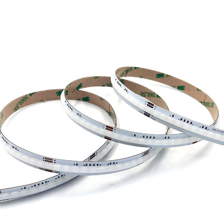 12V 24V 576leds / m 10W 14W เครื่องตกแต่ง RGB Cob Led Light Strip สําหรับตกแต่งห้องทัศน์