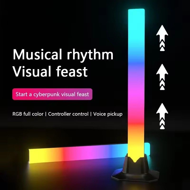 ดนตรีที่มีสีสัน สภาพแวดล้อม ไฟ LED บาร์ บรรยากาศห้องเล่น ไฟห้องเล่น ดนตรี RGB ไฟจังหวะ