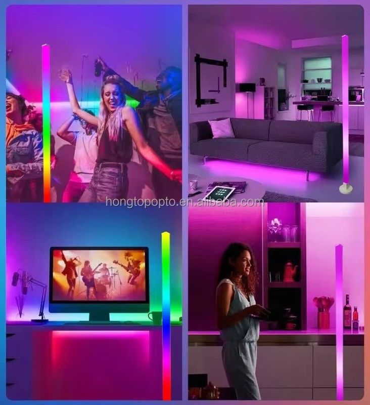 โมเดิร์น สีสัน LED แผ่นดินแสงสว่าง Ambient Bluetooth ระยะไกล 0.7 กิโลกรัม น้ําหนักสินค้า