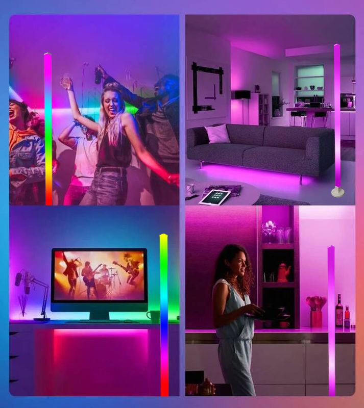 DIY Home Decoration RGB Floor Light พร้อม Bluetooth Music Control และรีโมทคอนโทรล