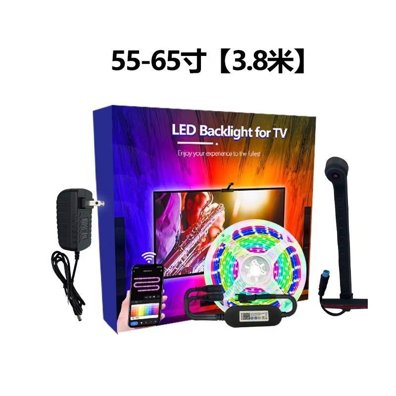 55-65 นิ้ว Alexa Google Home Ambient Smart App Wifi Immersion TV LED Backlights 3.8m 12.5ft ROLL พร้อมกล้อง