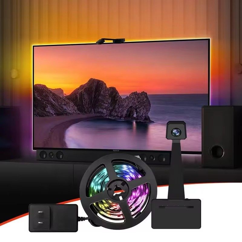 LED Type Smd5050 Led Chip Atmosphere 16.4ft LED Strip Sync to Screen Music for Google TV สายการ์ตูนการ์ตูนการ์ตูนการ์ตูนการ์ตูนการ์ตูนการ์ตูนการ์ตูนการ์ตูน