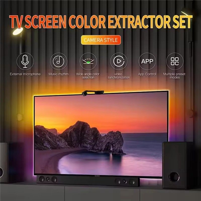 LED Type Smd5050 Led Chip Atmosphere 16.4ft LED Strip Sync to Screen Music for Google TV สายการ์ตูนการ์ตูนการ์ตูนการ์ตูนการ์ตูนการ์ตูนการ์ตูนการ์ตูนการ์ตูน