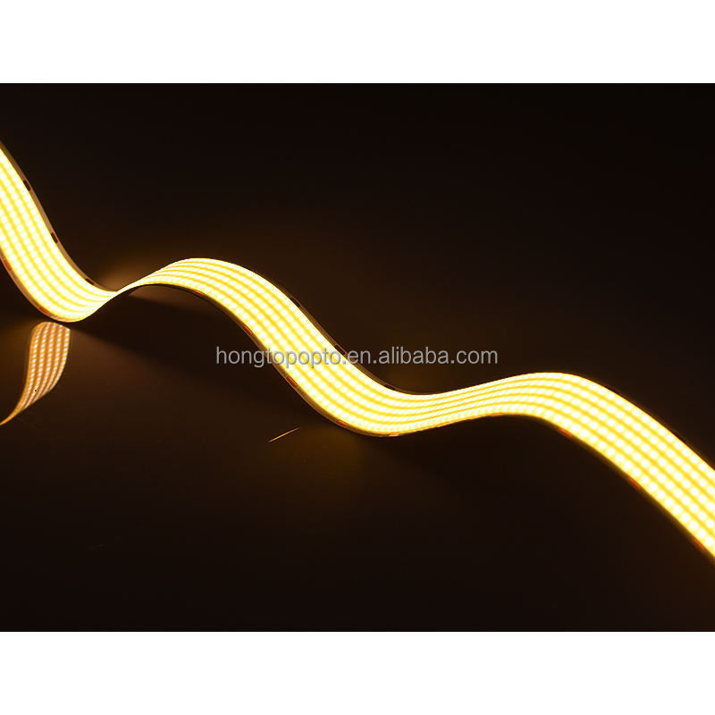 3- Ultra Wide 24V White Warm White COB LED Strip Light สําหรับแสงประดับ LED 90Ra