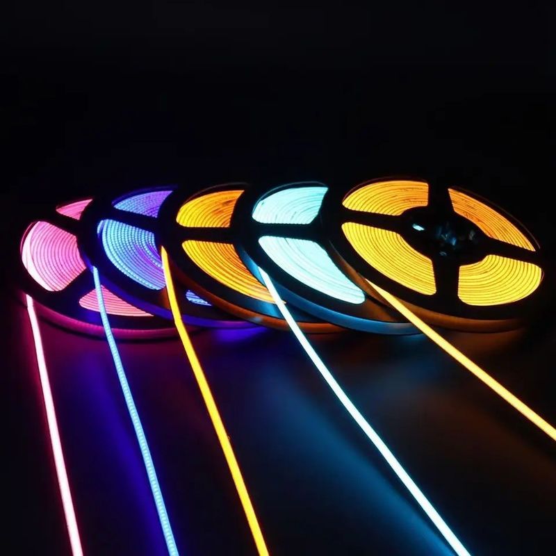 RGB Flexible Strip 756leds COB DC 12V LED Strip Light ด้วยประสิทธิภาพแสง 100lm/w