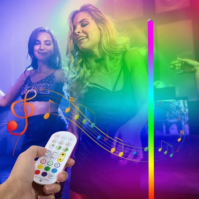 IP44 เรต DC5V Magic Music LED Floor Ambient Light Strip พร้อม APP และรีโมทคอนโทรล