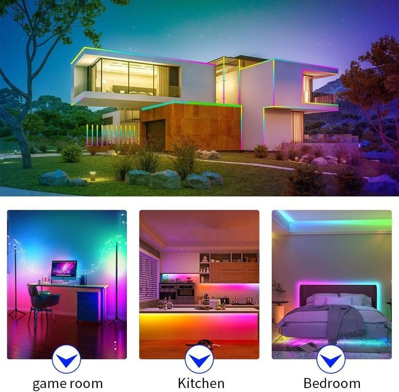 COB LED เส้นไฟเส้นตรง 21W / M 840leds / M DC24V ดี RGBWW RGBW RGBCCT 3000K 6000K