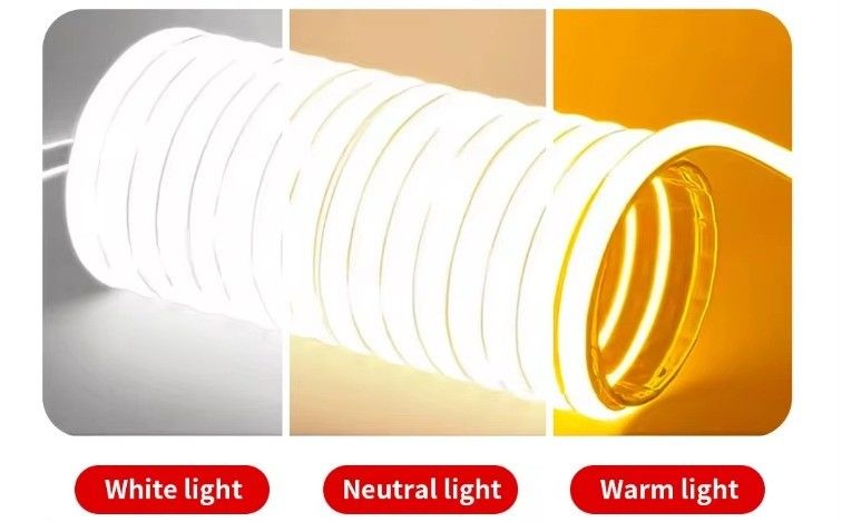 โลเตจสูง โฟกซ์เบิ้ล COB LED Strip Light IP65 กันน้ํา 50M 100M ต่อรีล มีอายุการใช้งาน 30000 ชั่วโมง และ 80 CRI