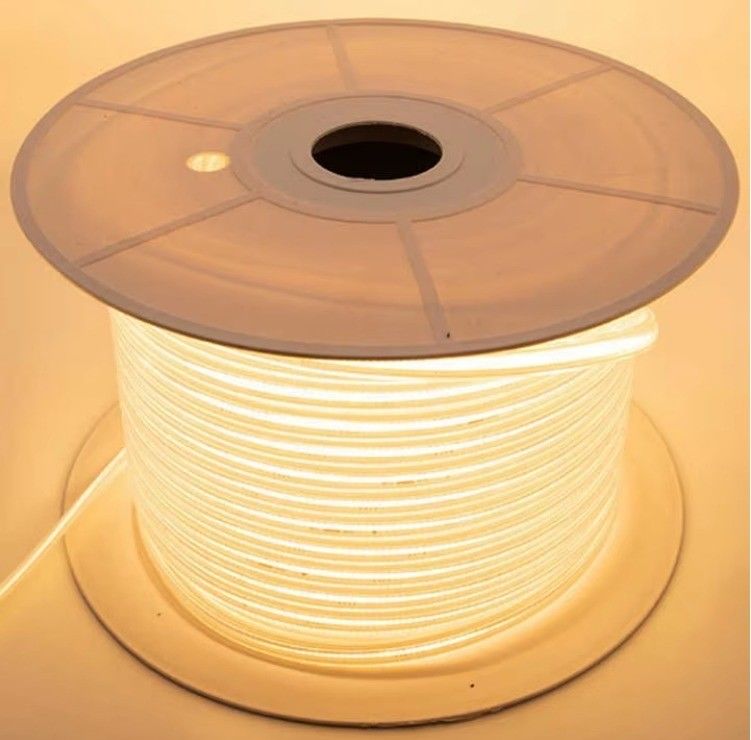 โลเตจสูง โฟกซ์เบิ้ล COB LED Strip Light IP65 กันน้ํา 50M 100M ต่อรีล มีอายุการใช้งาน 30000 ชั่วโมง และ 80 CRI