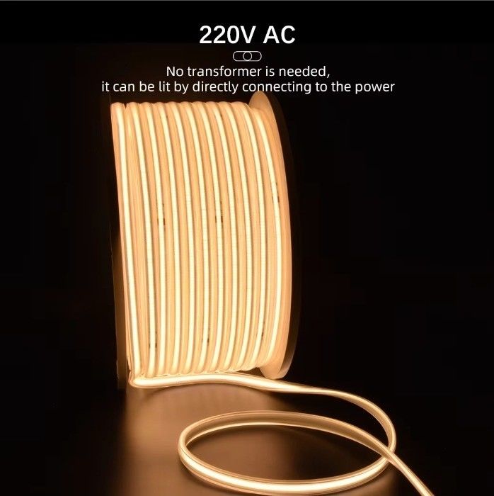 กลางแจ้ง โฟกซิเบิล COB LED สายไฟ สีขาวอบอุ่น สีขาว 288LEDs 280LEDs 320LEDs ความดันสูง