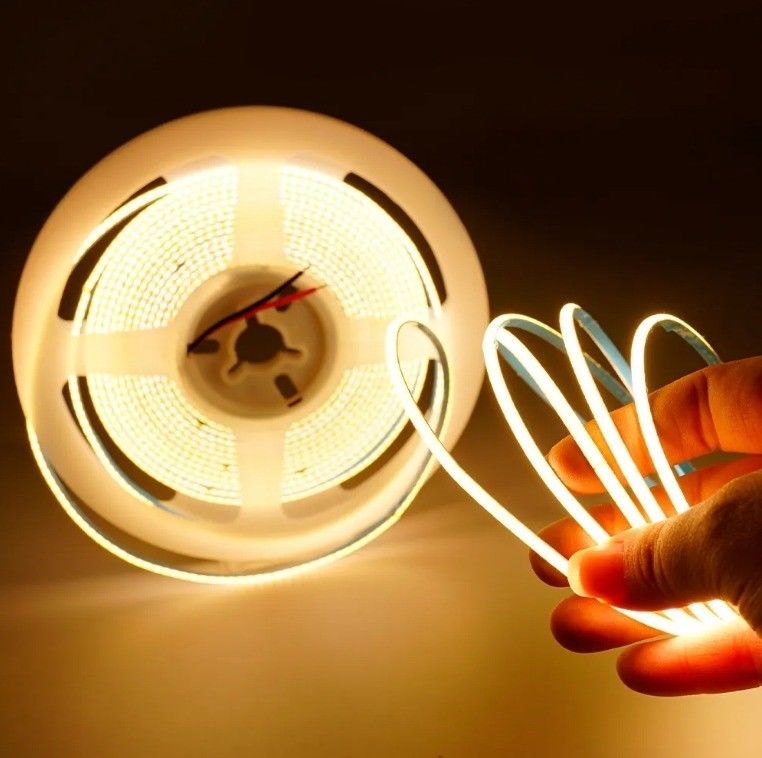 3MM 5MM 8MM 10MM 12V 24V COB แสง LED สเตรป ลายความยืดหยุ่น สีขาว 2700K 3000K 4000K 6500K