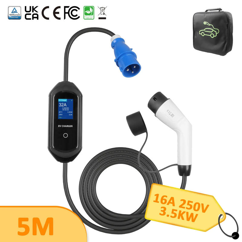 เครื่องชาร์จ EV ขนาดแพ็คเกจเดียว 45X28X18 Cm สําหรับการชาร์จในช่วงอุณหภูมิ -30C- 55C